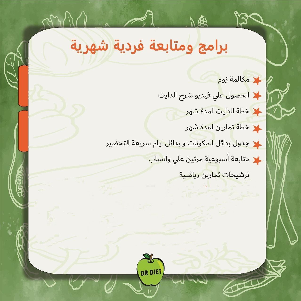 Monthly nutrition plan program 